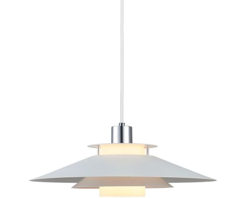 Halo Design Rivoli Ø40 hvid/krom pendel billede 1