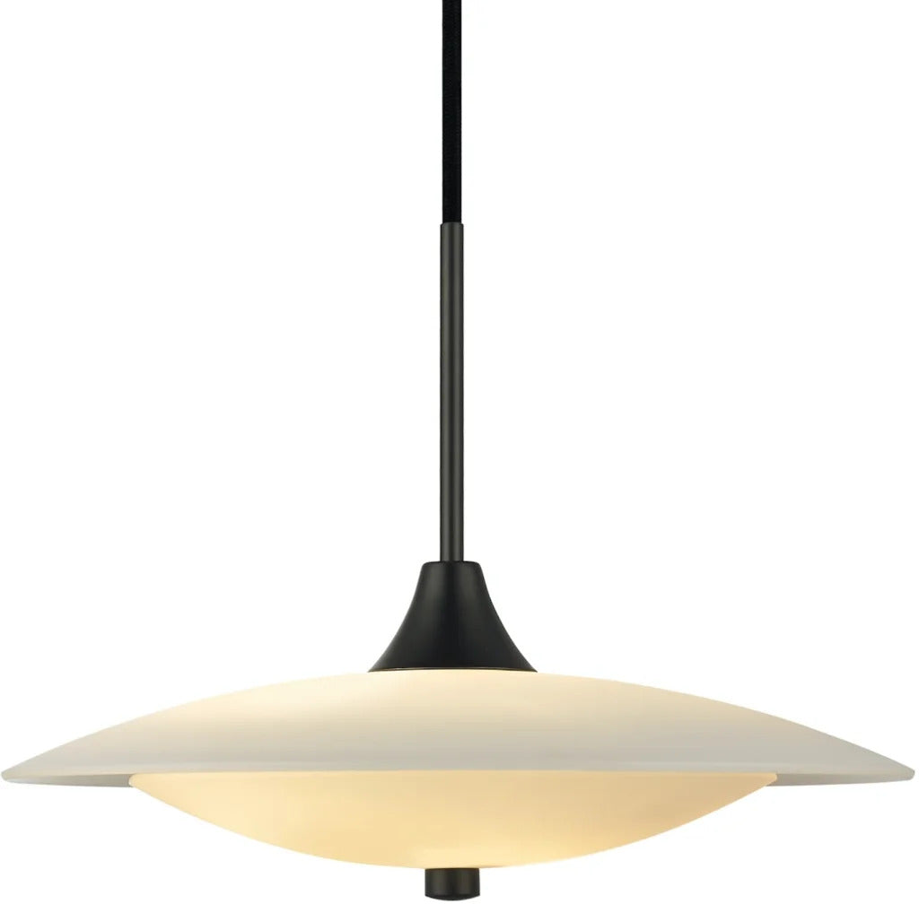 Baroni Ø40 Pendel - Opal/Sort billede 1