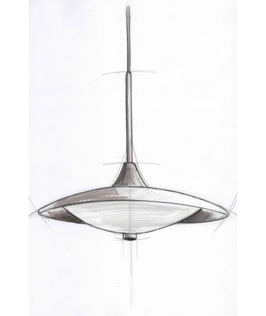 Baroni Ø40 Pendel - Opal/Sort billede 3