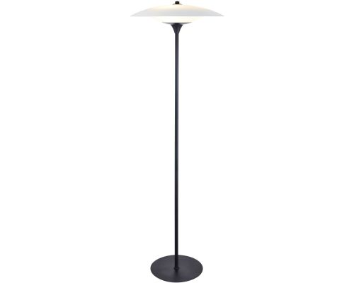 Baroni Ø46 Gulvlampe - Opal/Sort billede 1