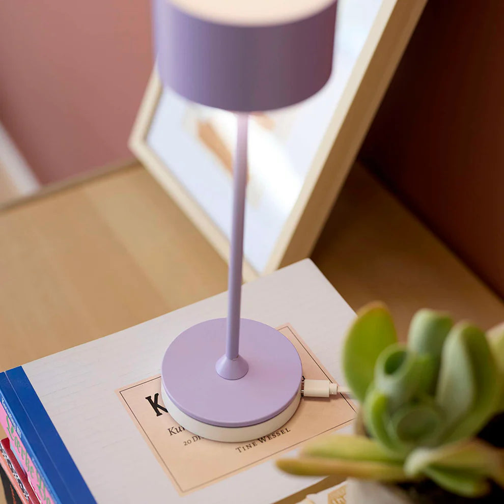 Bistro LED Bordlampe Støvet Lilla billede 4