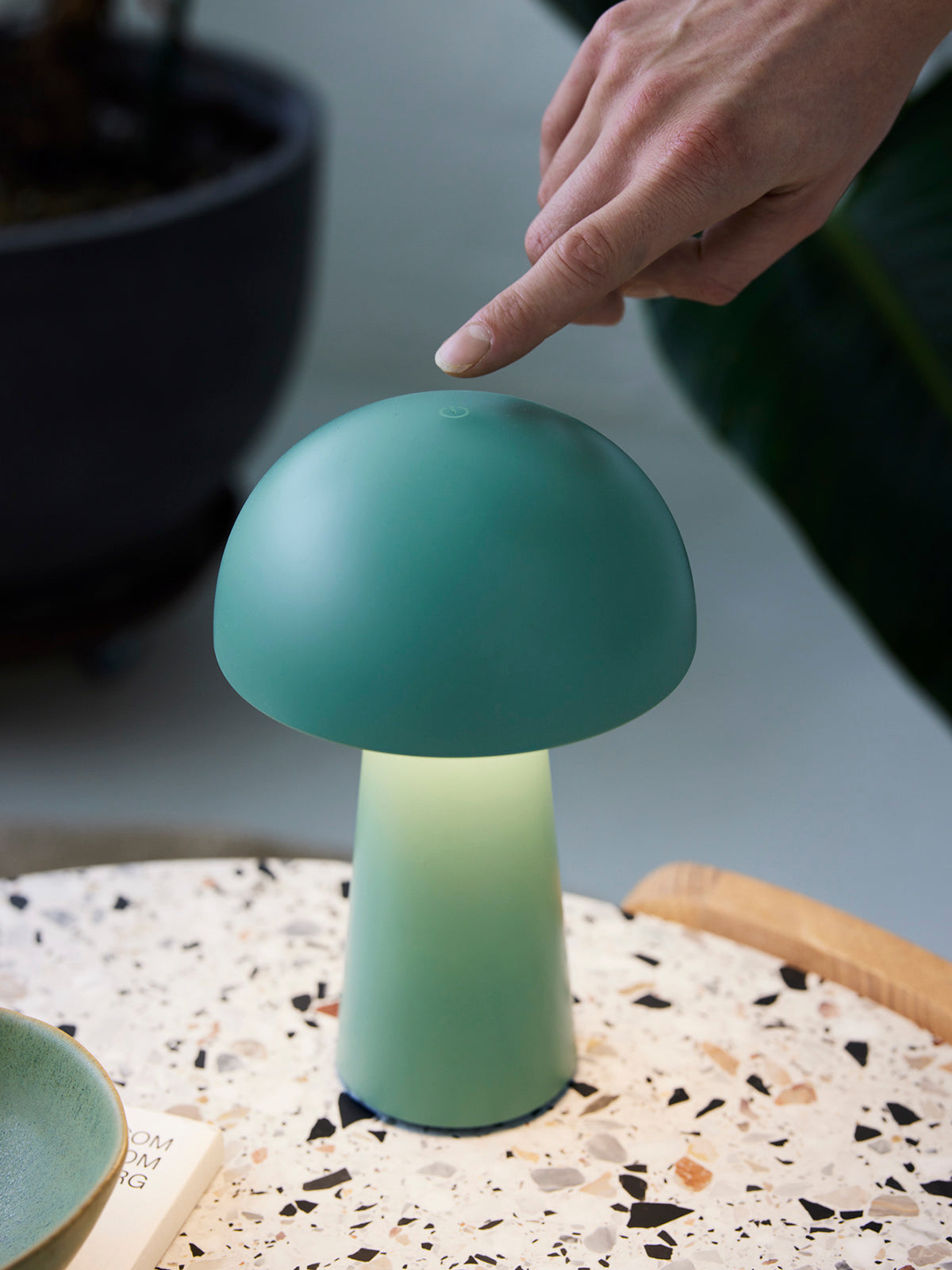 Move Me Støvet Grøn Portable Bordlampe billede 3
