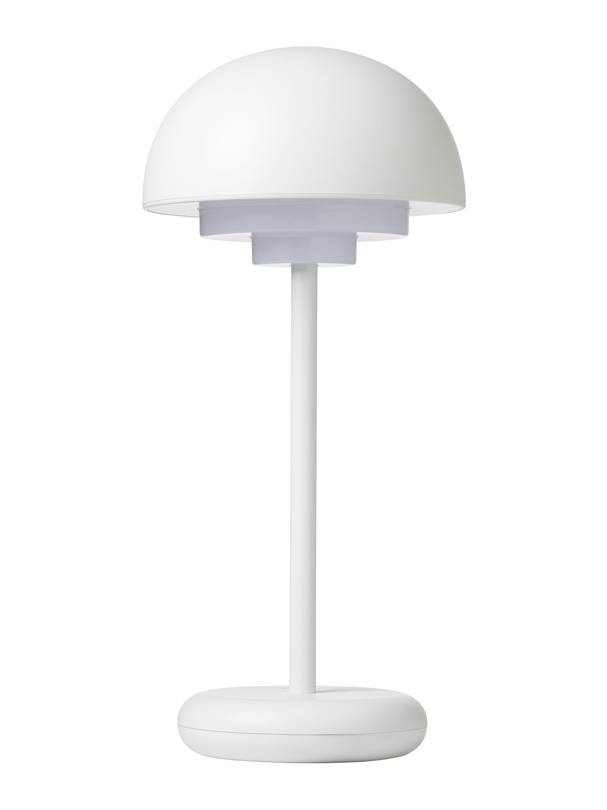 Toscana hvid portable LED bordlampe billede 2