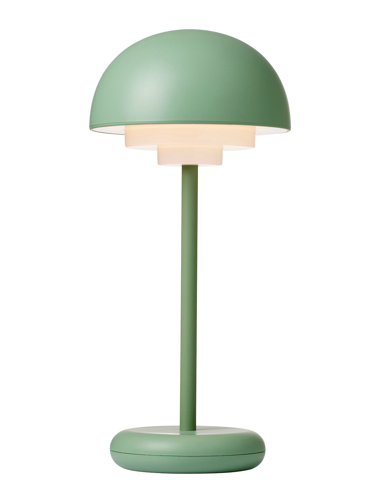 Toscana støvet grøn portable LED bordlampe billede 1