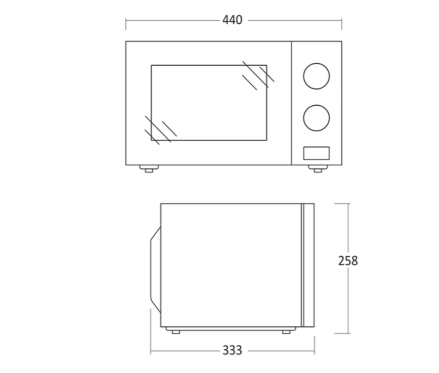 Scandomestic MWS20B, Microwave Standard Kombiovn billede 3