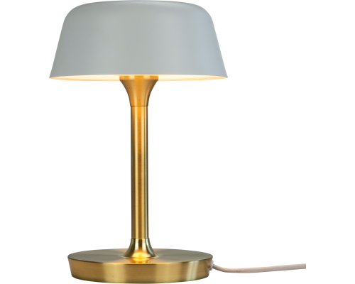 Dyberg Larsen Valencia hvid/messing bordlampe billede 1