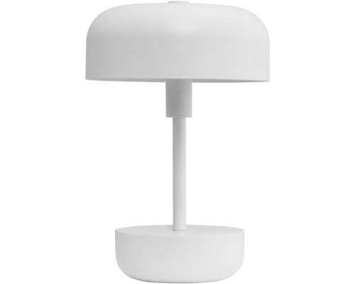 Dyberg Larsen Haipot LED hvid bordlampe portable billede 1