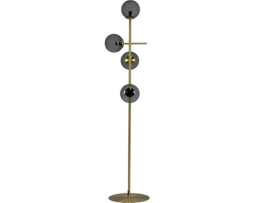 Dyberg Larsen Como røg/messing gulvlampe billede 1
