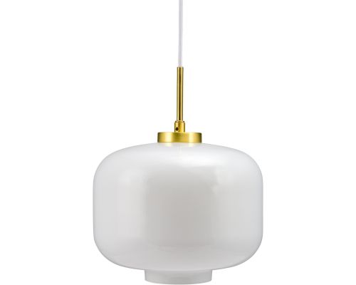 Dyberg Larsen Arp Ø25 opal/messing pendel billede 1