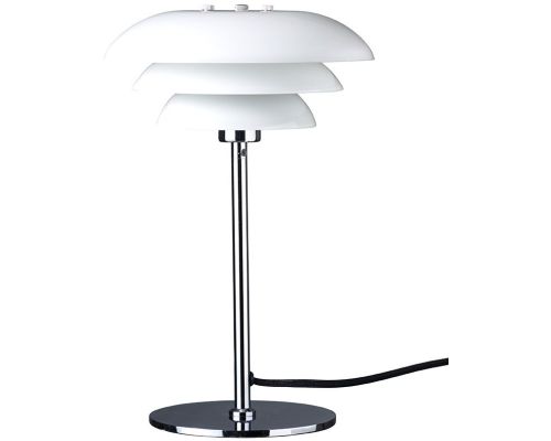 Dyberg Larsen DL20 opal/krom bordlampe billede 1