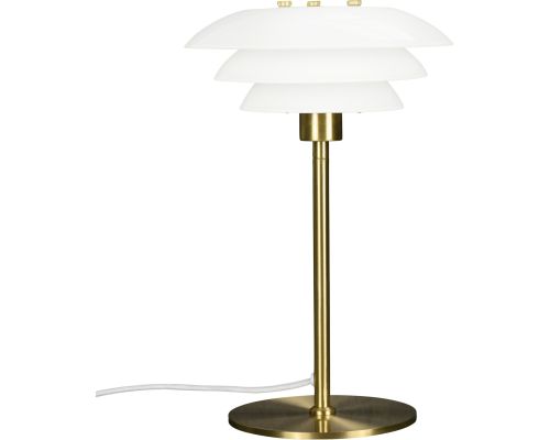 Dyberg Larsen DL20 opal/messing bordlampe billede 1