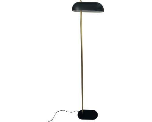 Dyberg Larsen Arch sort/messing gulvlampe billede 1