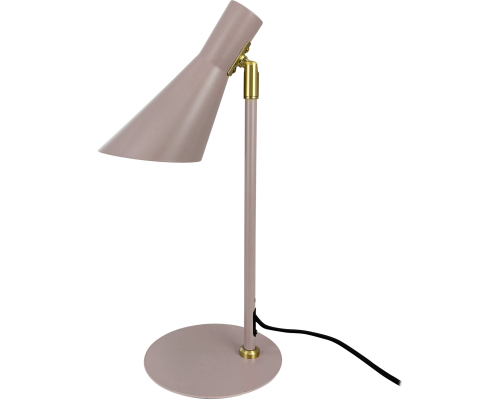 Dyberg Larsen DL12 beige/messing mini bordlampe billede 1