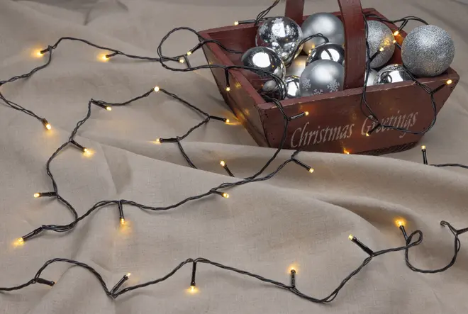 Nowel Lyskæde 40 LED med timer - varm hvid billede 1
