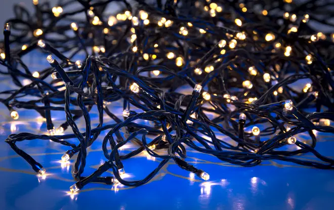 Nowel Lyskæde 80 LED med timer - varm hvid billede 4