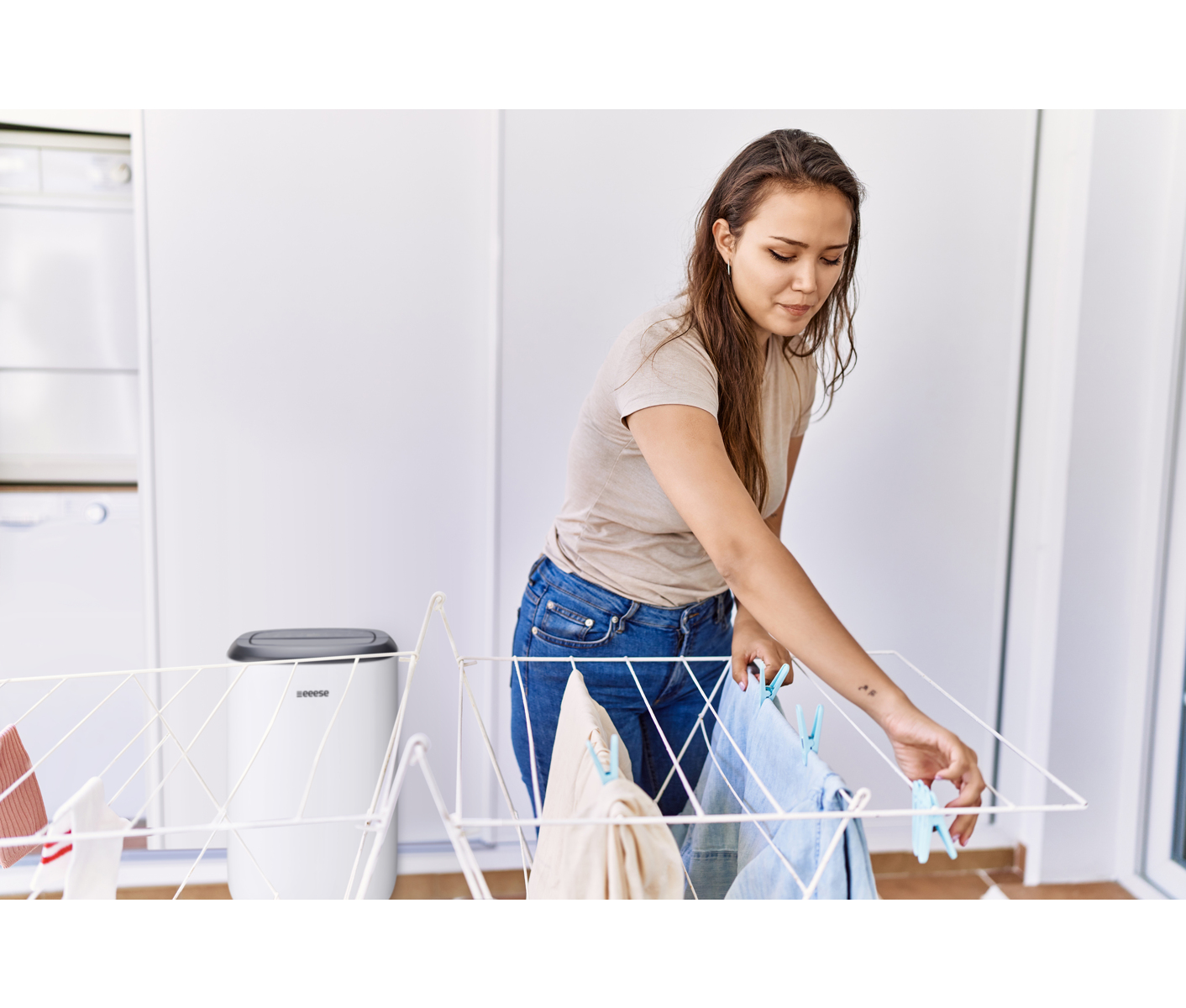 Eeese Luna Dehumidifier & Air Purifier 12l, Wi-fi Affugter - Farve: Hvid billede 3