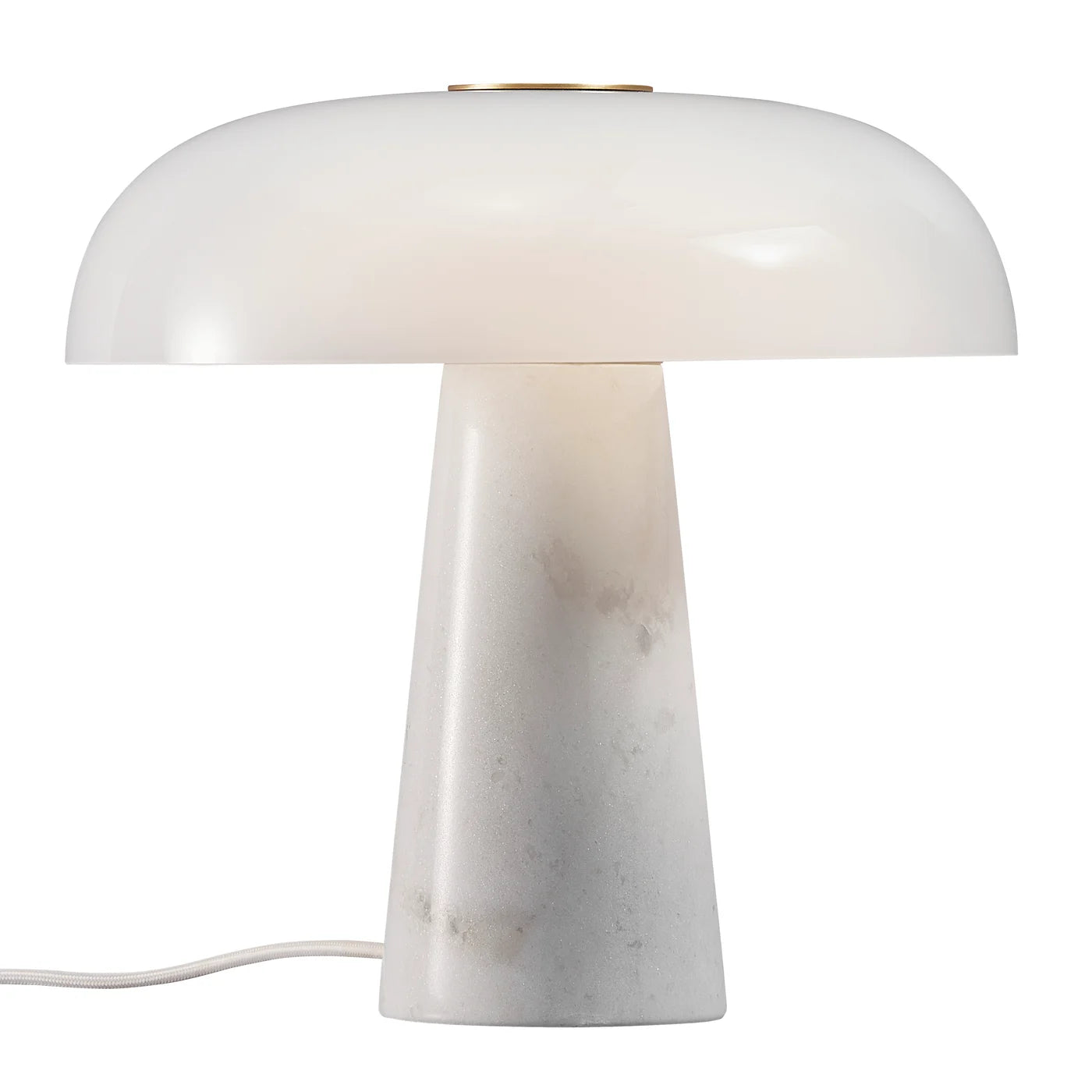 Glossy Bordlampe Opal Hvid billede 2