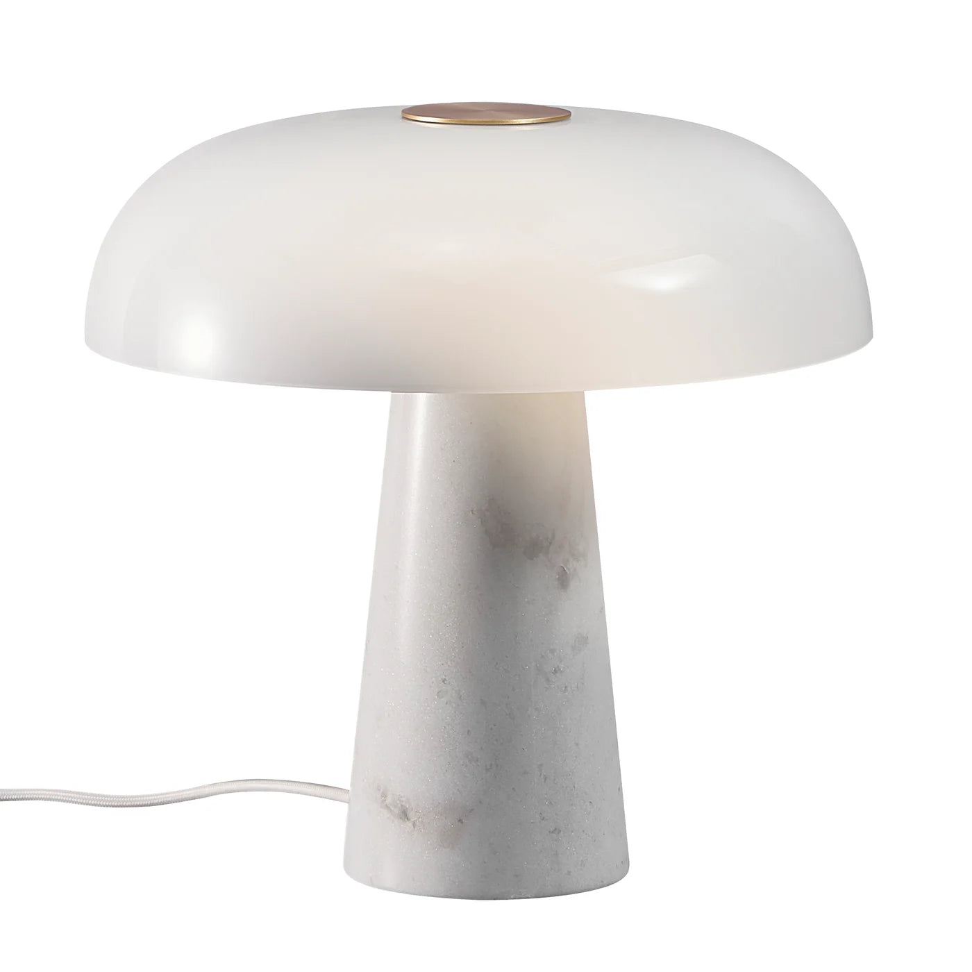 Glossy Bordlampe Opal Hvid billede 1