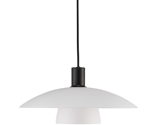 Verona E27 Pendel Sort/Opal billede 1