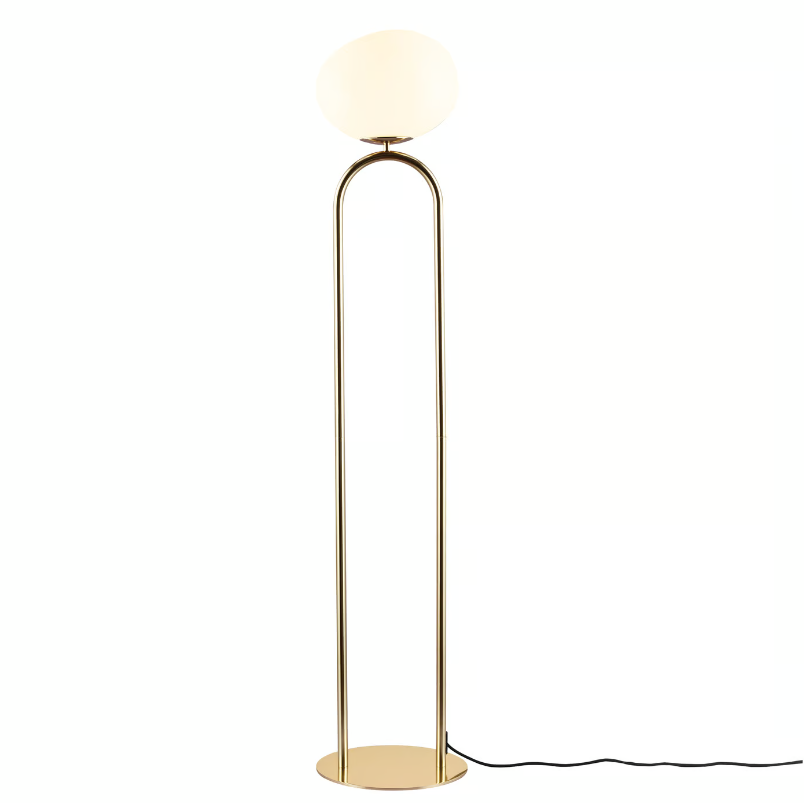 Shapes E27 messing gulvlampe billede 1