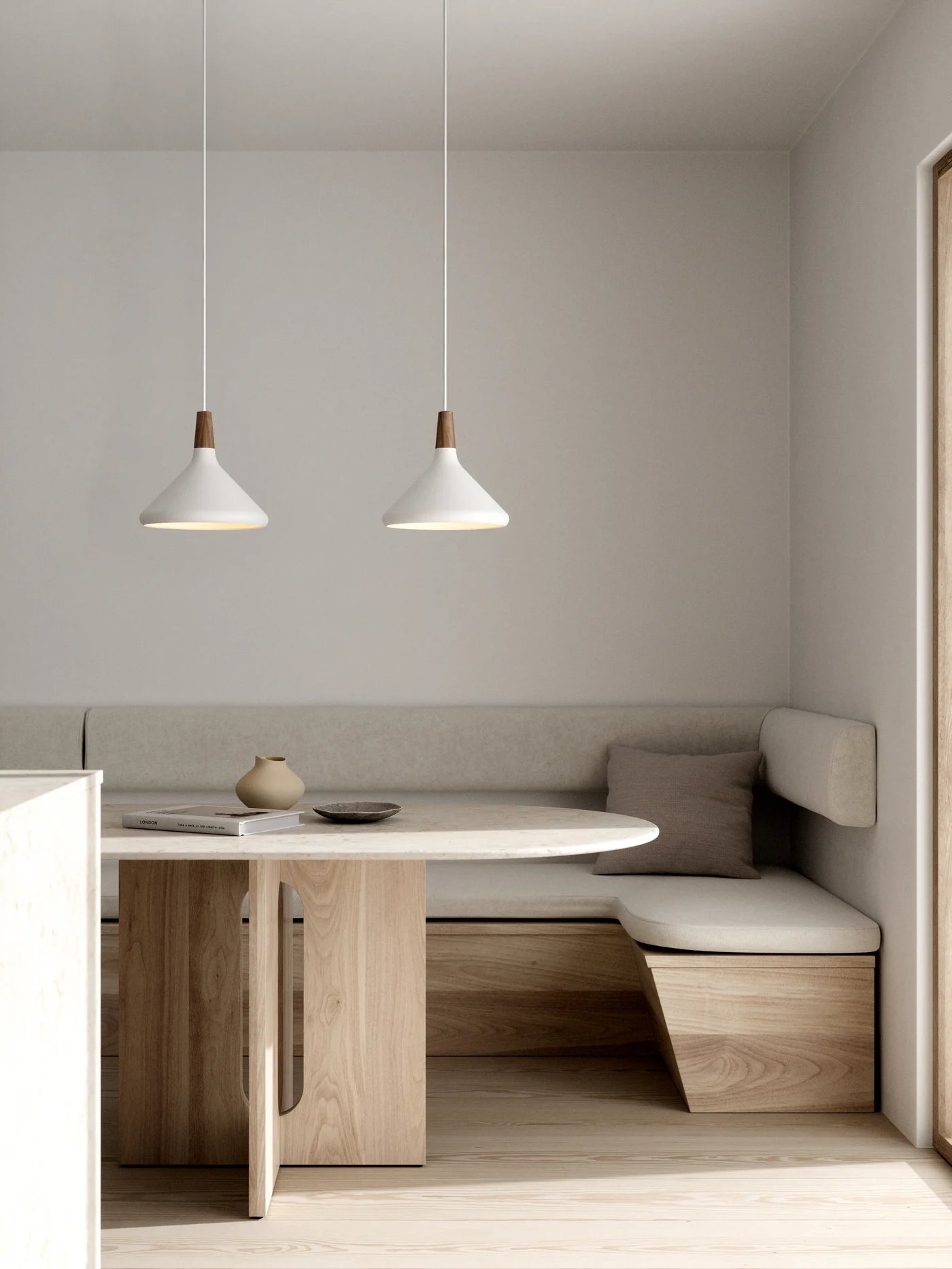 Nori 27 Pendel E27 IP20, Hvid billede 3