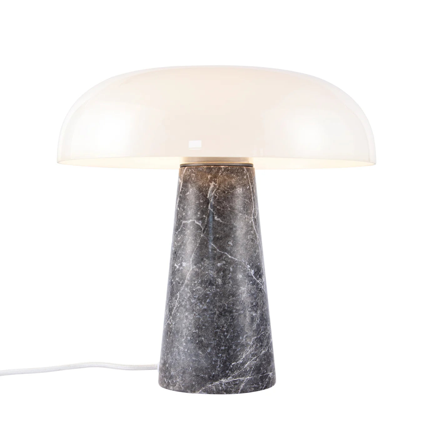 Glossy Bordlampe Opal Grå billede 2