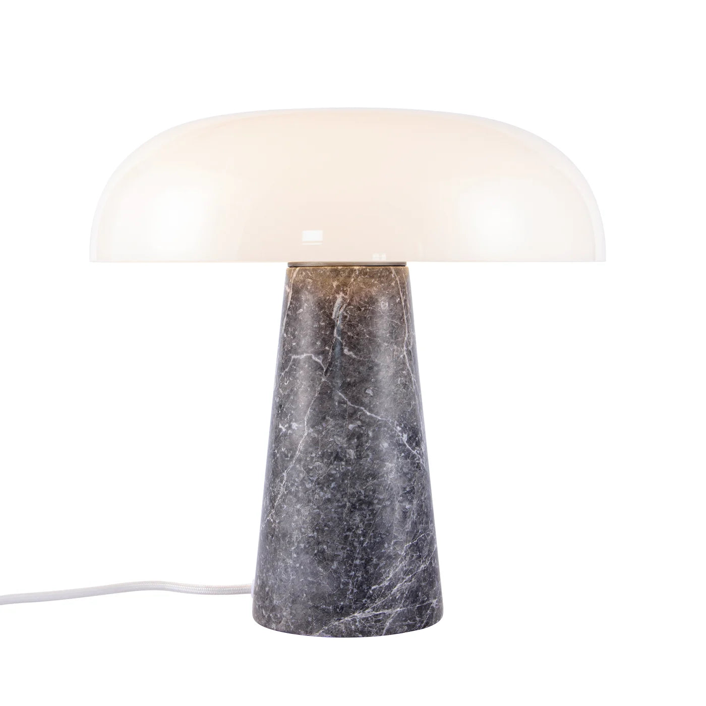 Glossy Bordlampe Opal Grå billede 1