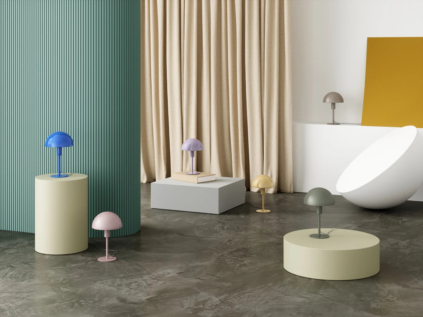 Nordlux - Ellen Mini Bordlampe E14, Støvet rosa billede 2