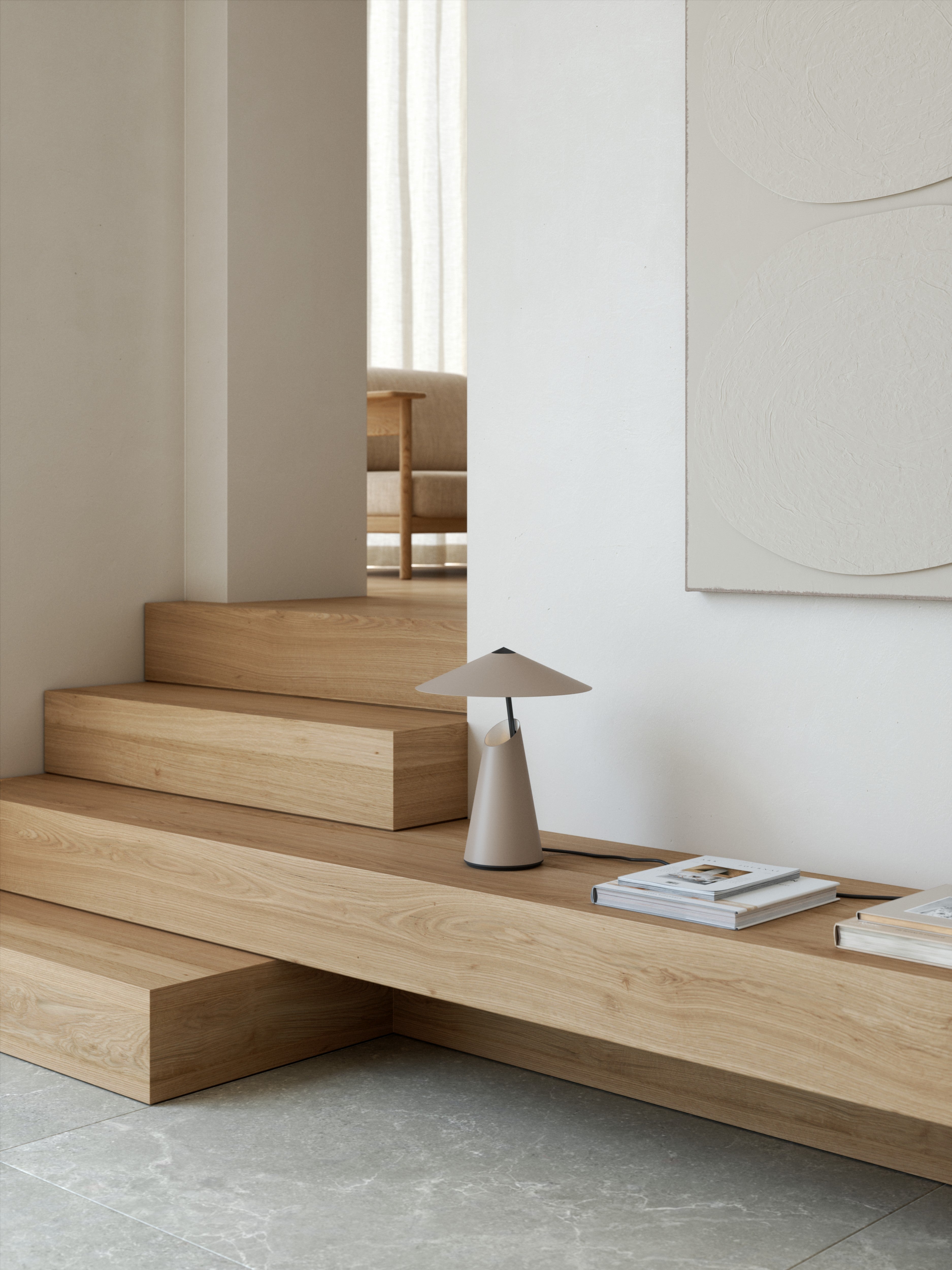 Taido E27 brun bordlampe billede 3