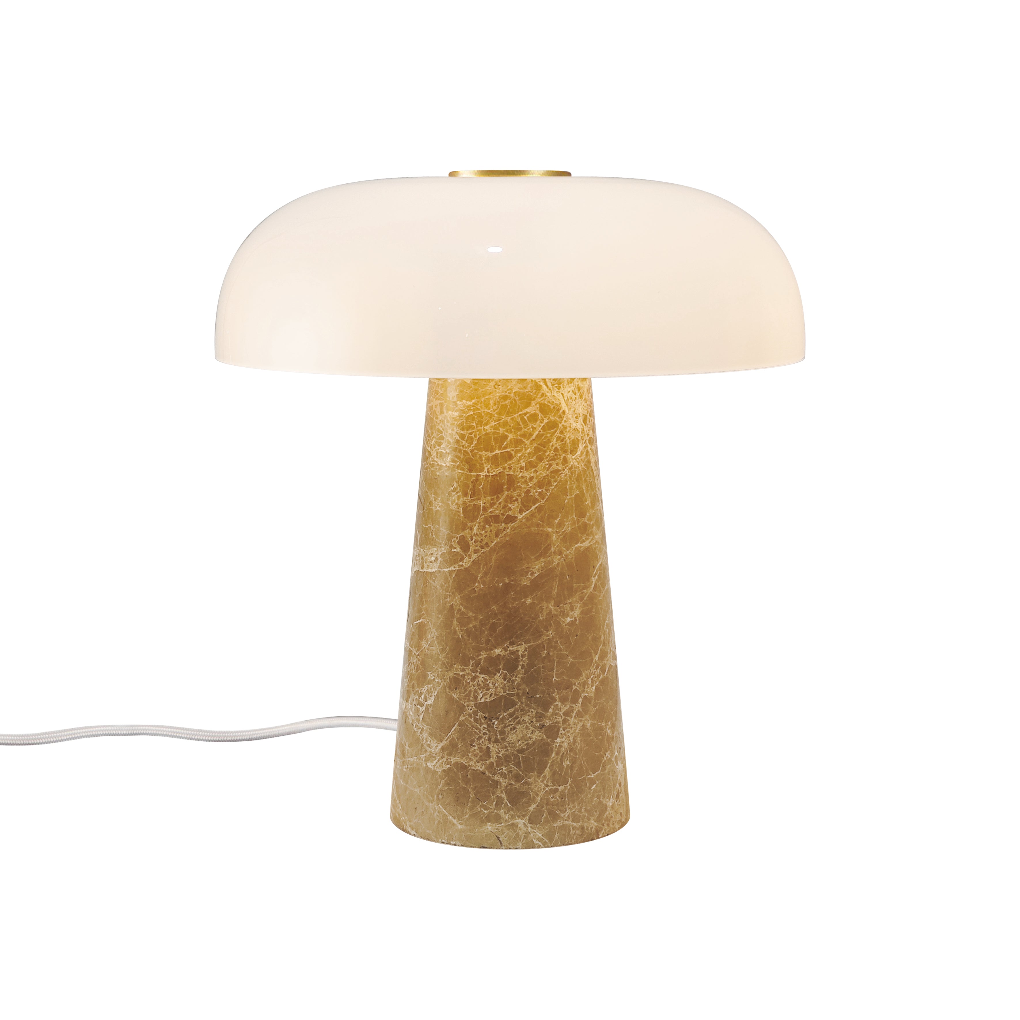 Glossy Mini Bordlampe Beige billede 1