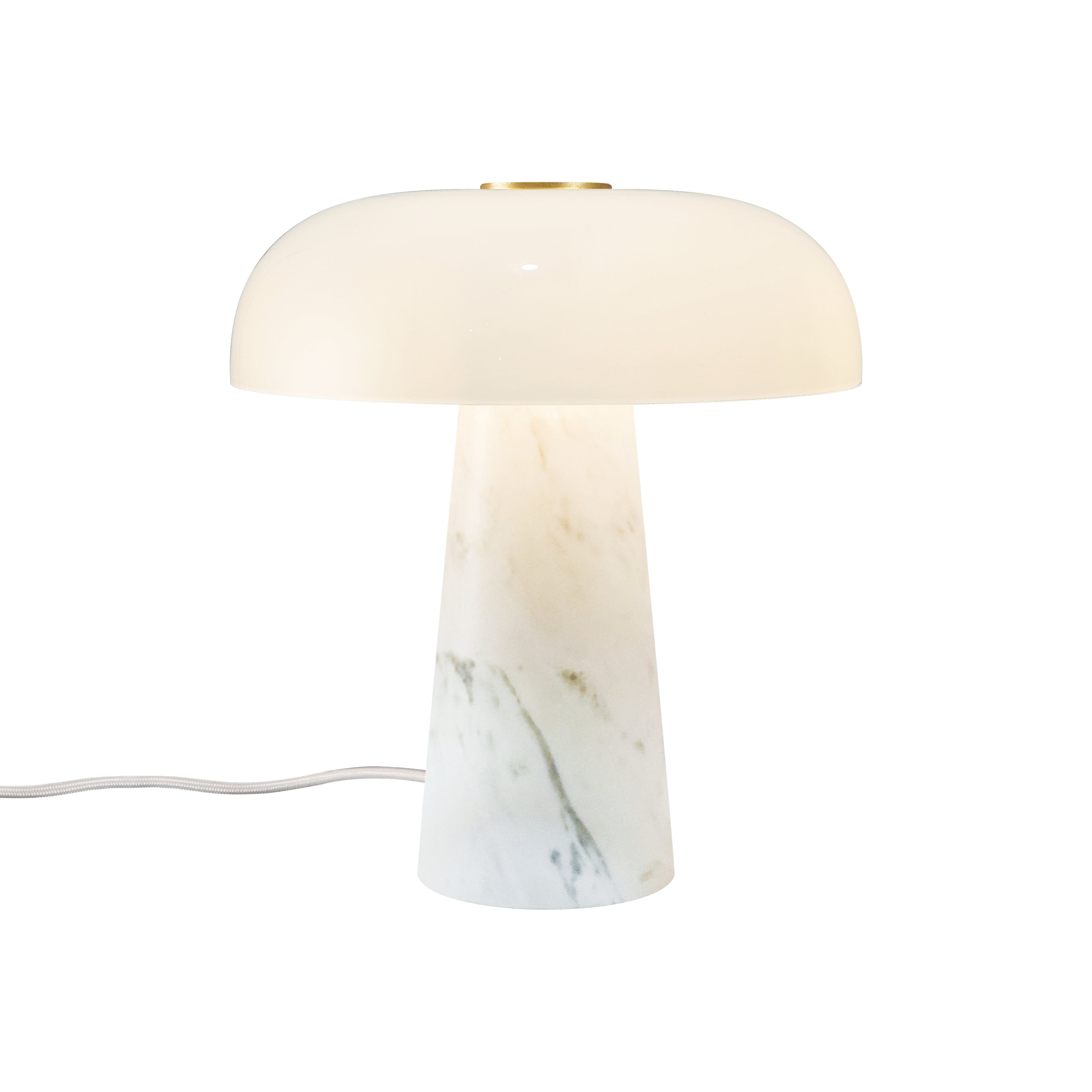Glossy Mini Bordlampe Hvid billede 1