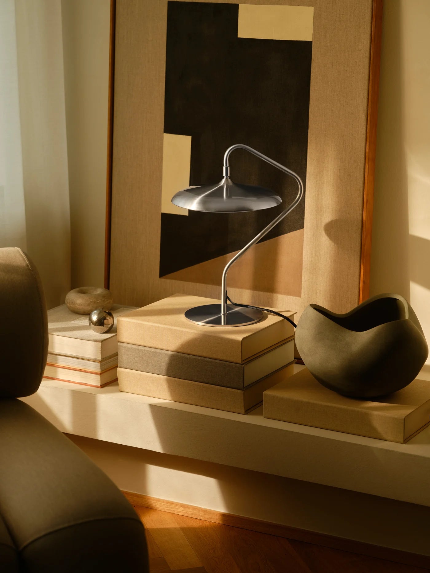 Artist Bordlampe Rustfrit stål billede 3