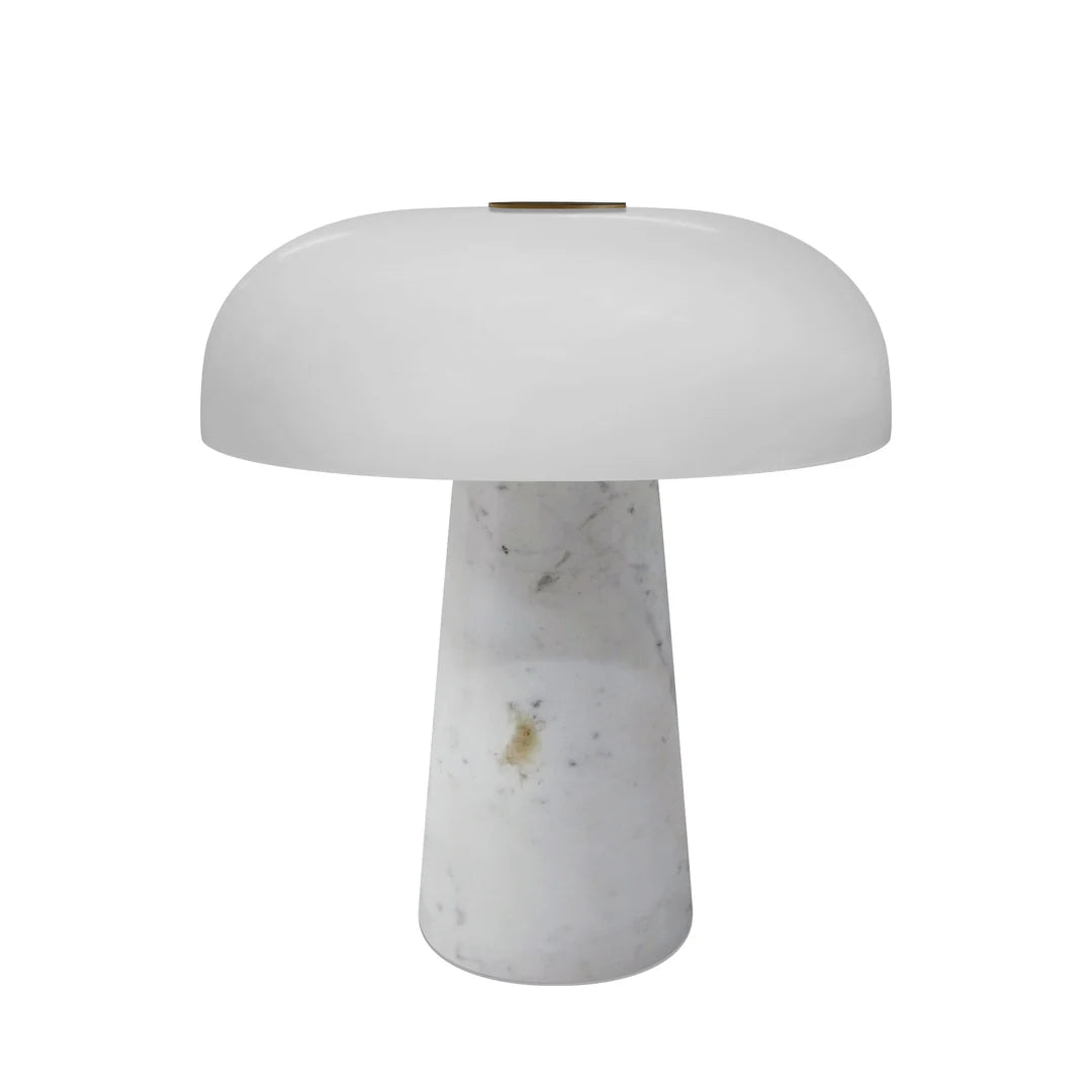 Glossy Mini Portable Bordlampe Hvid billede 2