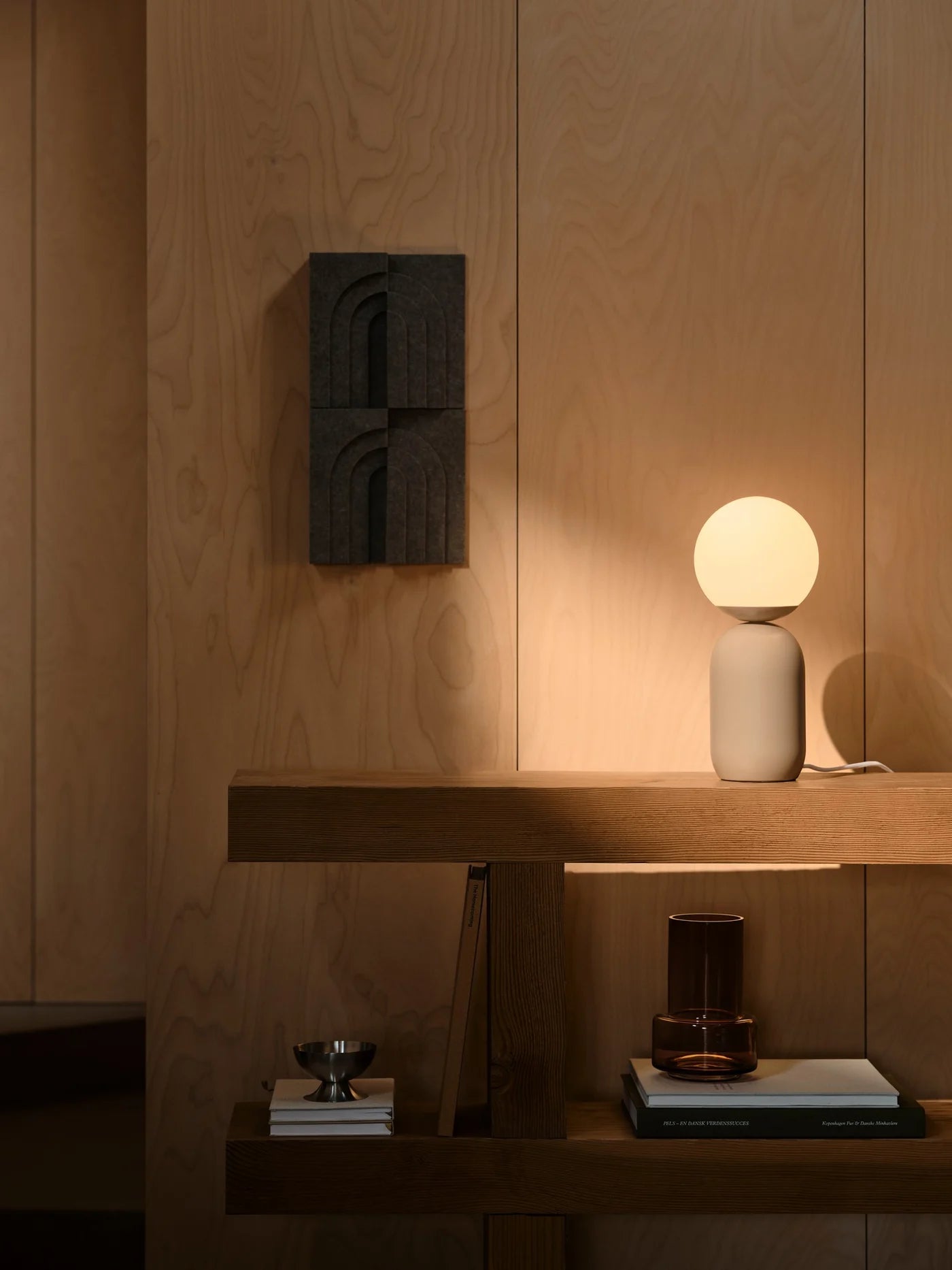 Nordlux Notti Bordlampe Lysebrun billede 3