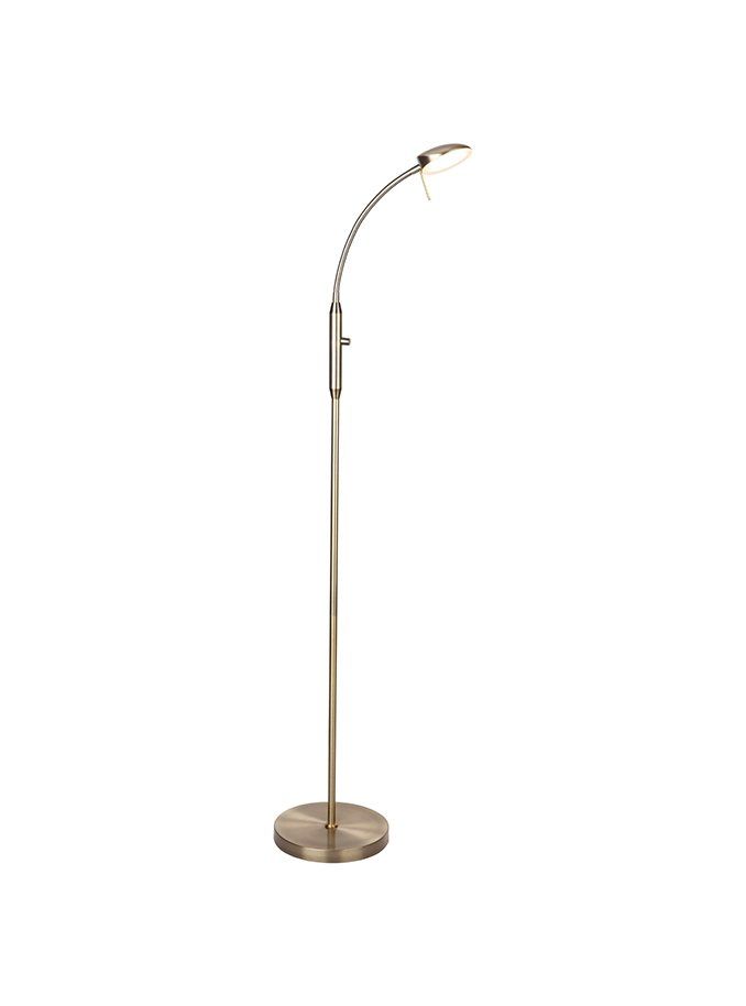 Vegas Gulvlampe 1-arm Dæmper Antique Messing - Halo Design billede 2