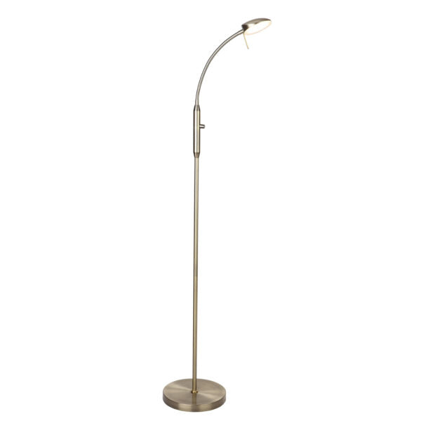 Vegas Gulvlampe 1-arm Dæmper Antique Messing - Halo Design billede 1