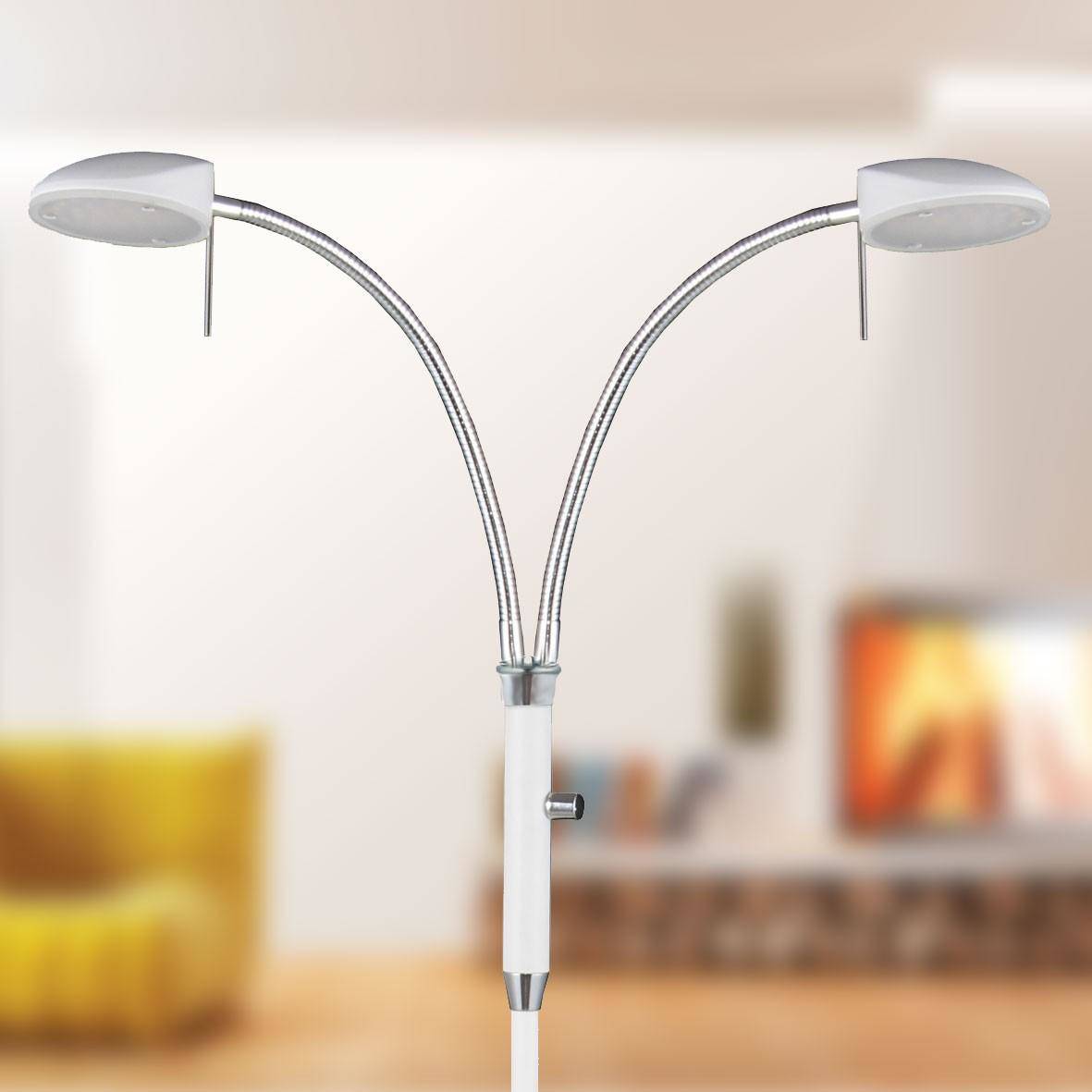 Vegas Gulvlampe LED Hvid 2 arme - Halo Design billede 3