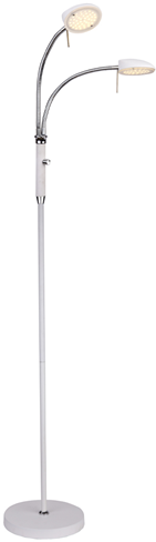 Vegas Gulvlampe LED Hvid 2 arme - Halo Design billede 1