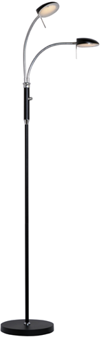 Vegas Gulvlampe LED Sort 2 arme - Halo Design billede 1