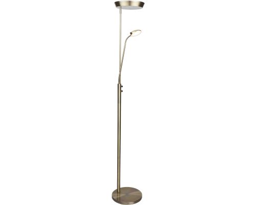 Vegas Kombi Gulvlampe Uplight Dæmper, Antique Messing - Halo Design billede 1