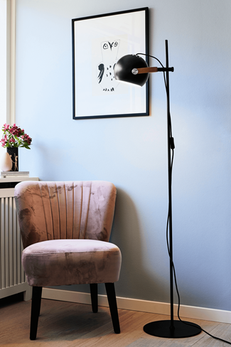 DC Gulvlampe Sort Ø18 - Halo Design billede 3
