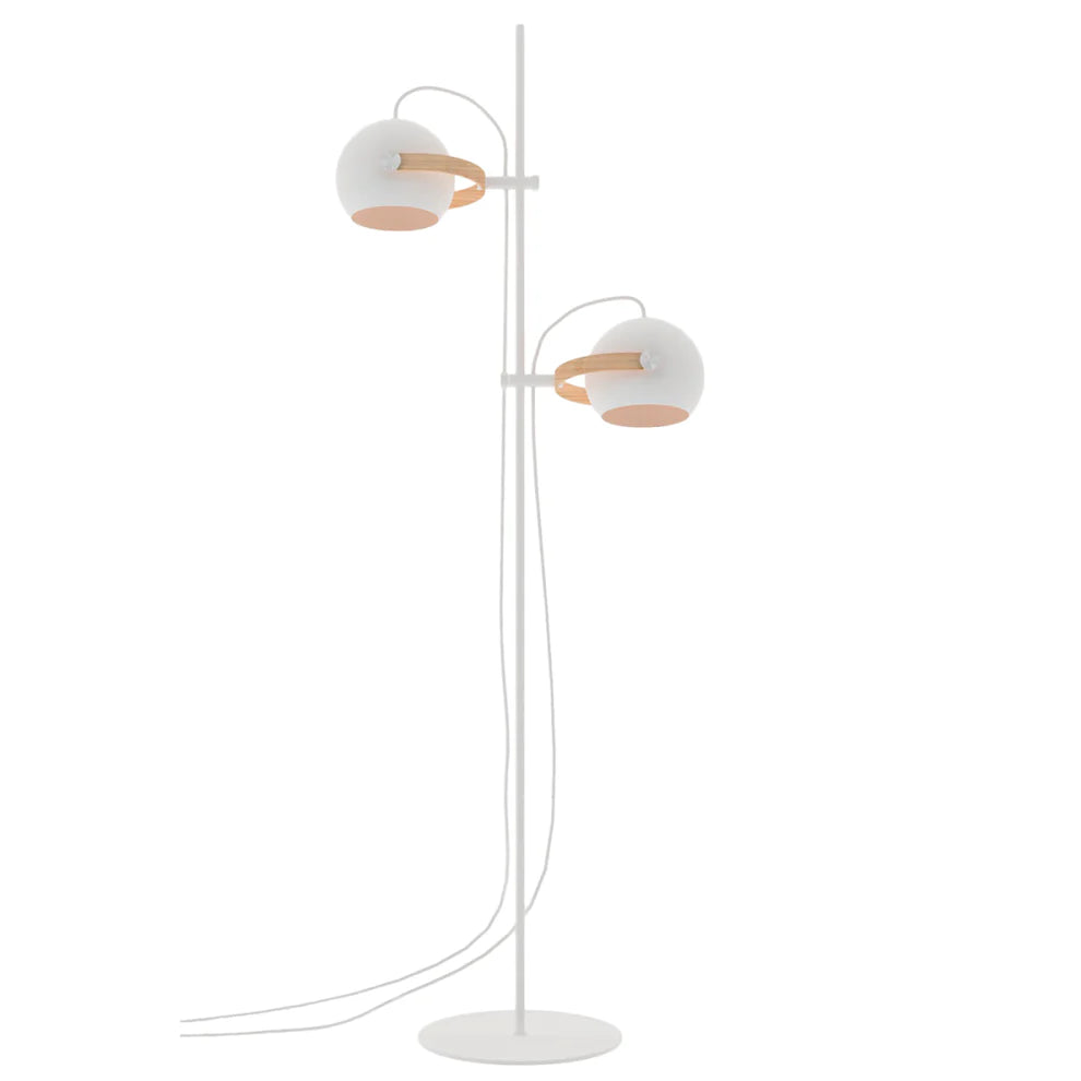 DC Gulvlampe Hvid Ø18 2 arme - Halo Design billede 3