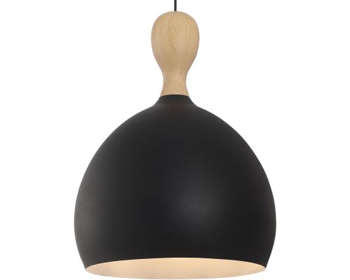 Dueodde Pendel Metal, Træ Ø39 Sort - Halo Design billede 1