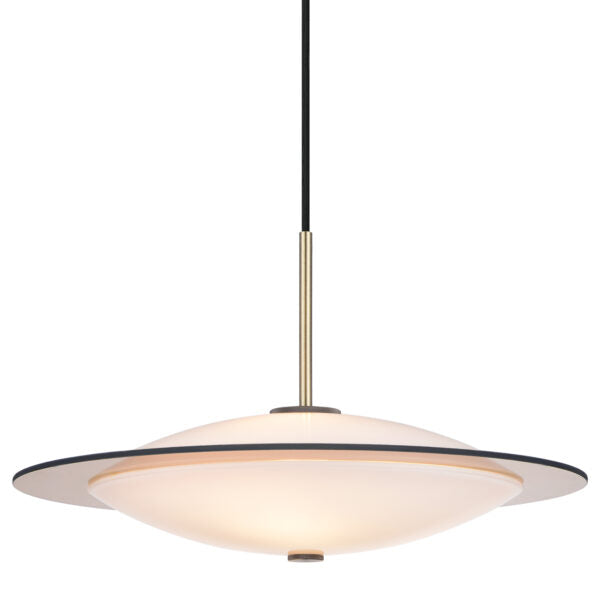 Orbit Pendel Ø40 Opal Glass, Antique Brass Metal - Halo Design billede 1