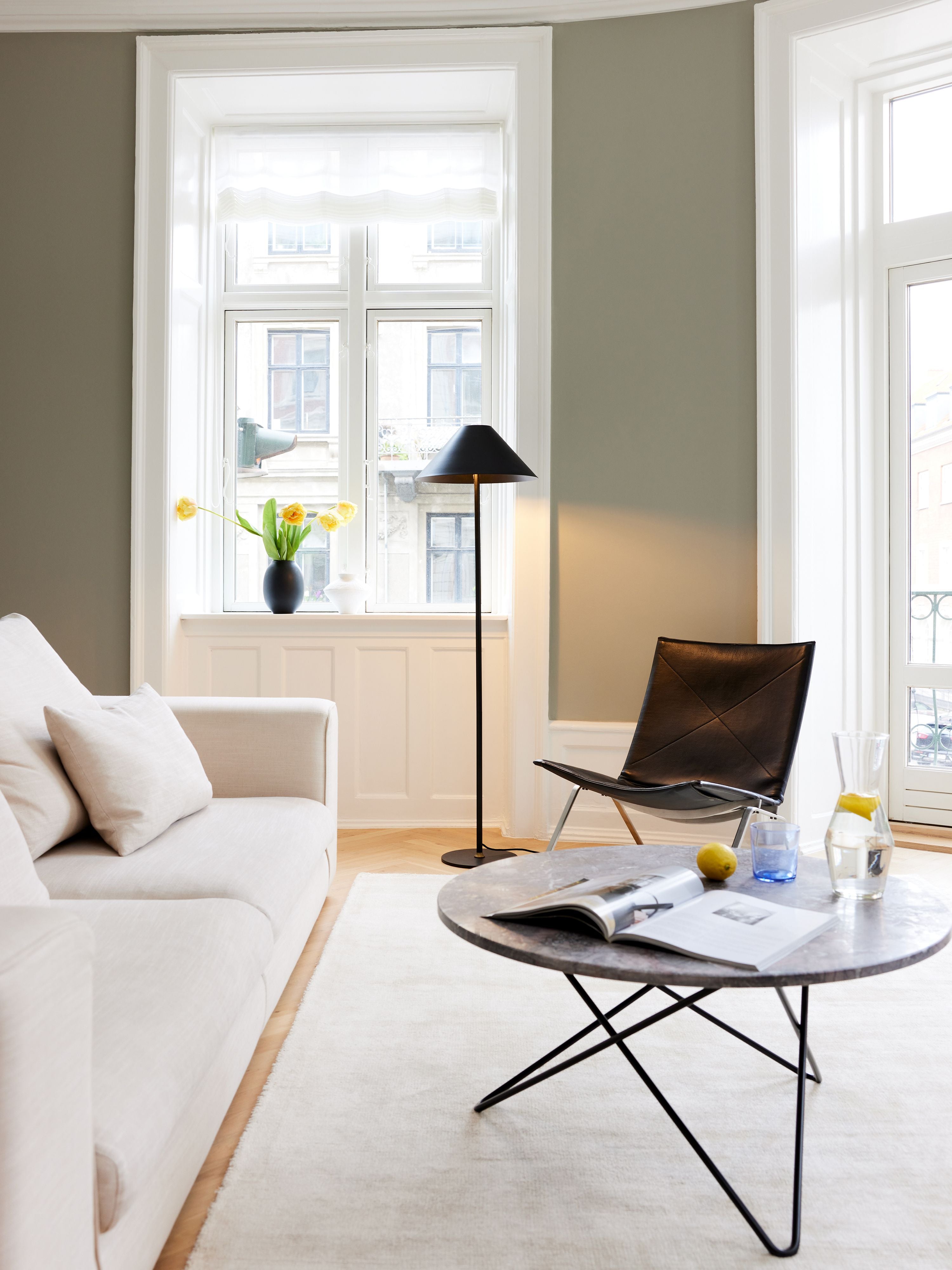 Hygge Gulvlampe Ø40 Graphit Sort billede 4