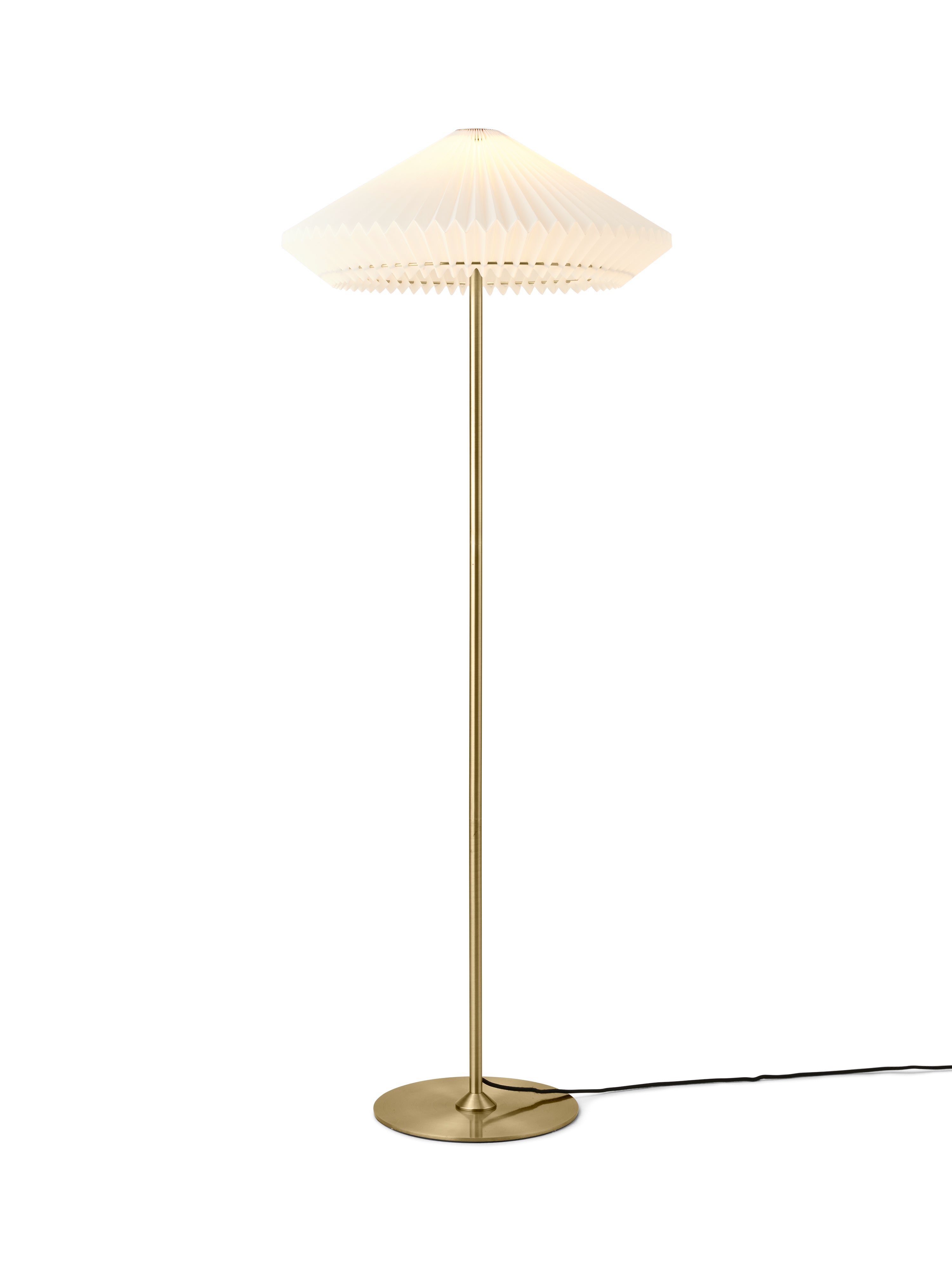 Paris Gulvlampe Ø56 Hvid/Messing billede 2