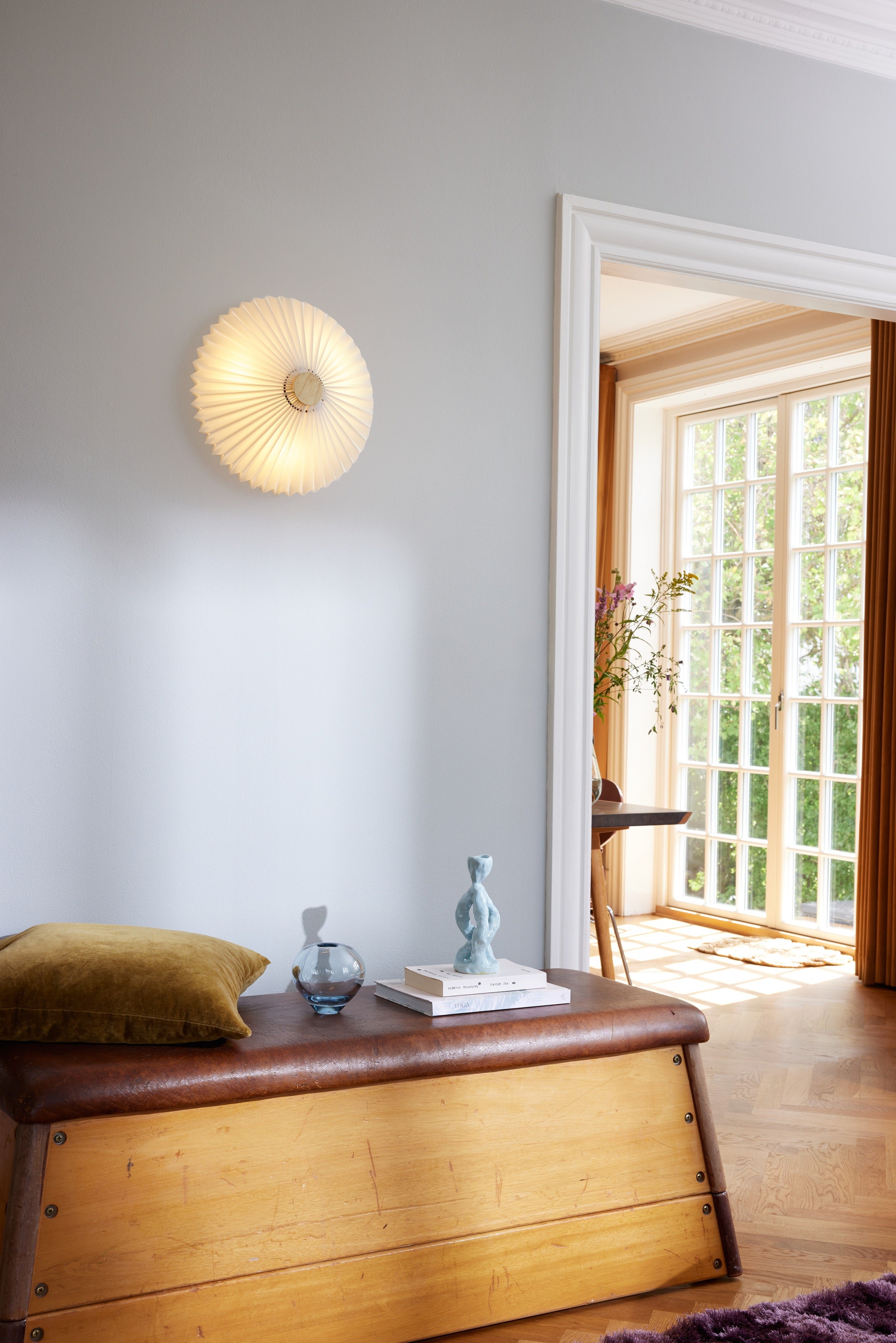 Paris Loft-Væglampe Ø50 Hvid Antik billede 4