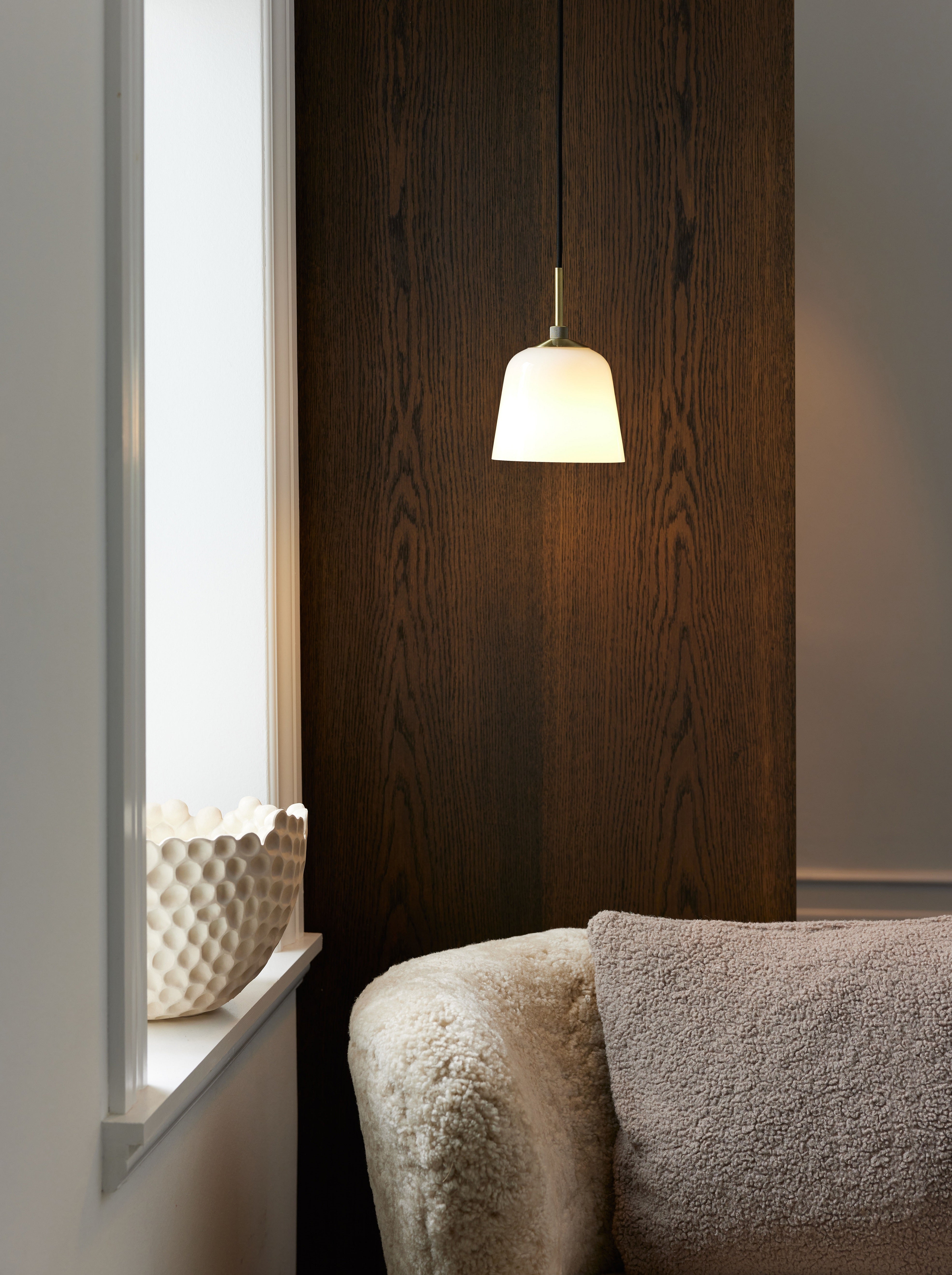 Room 49 Pendel Ø15 Opal/Messing billede 4