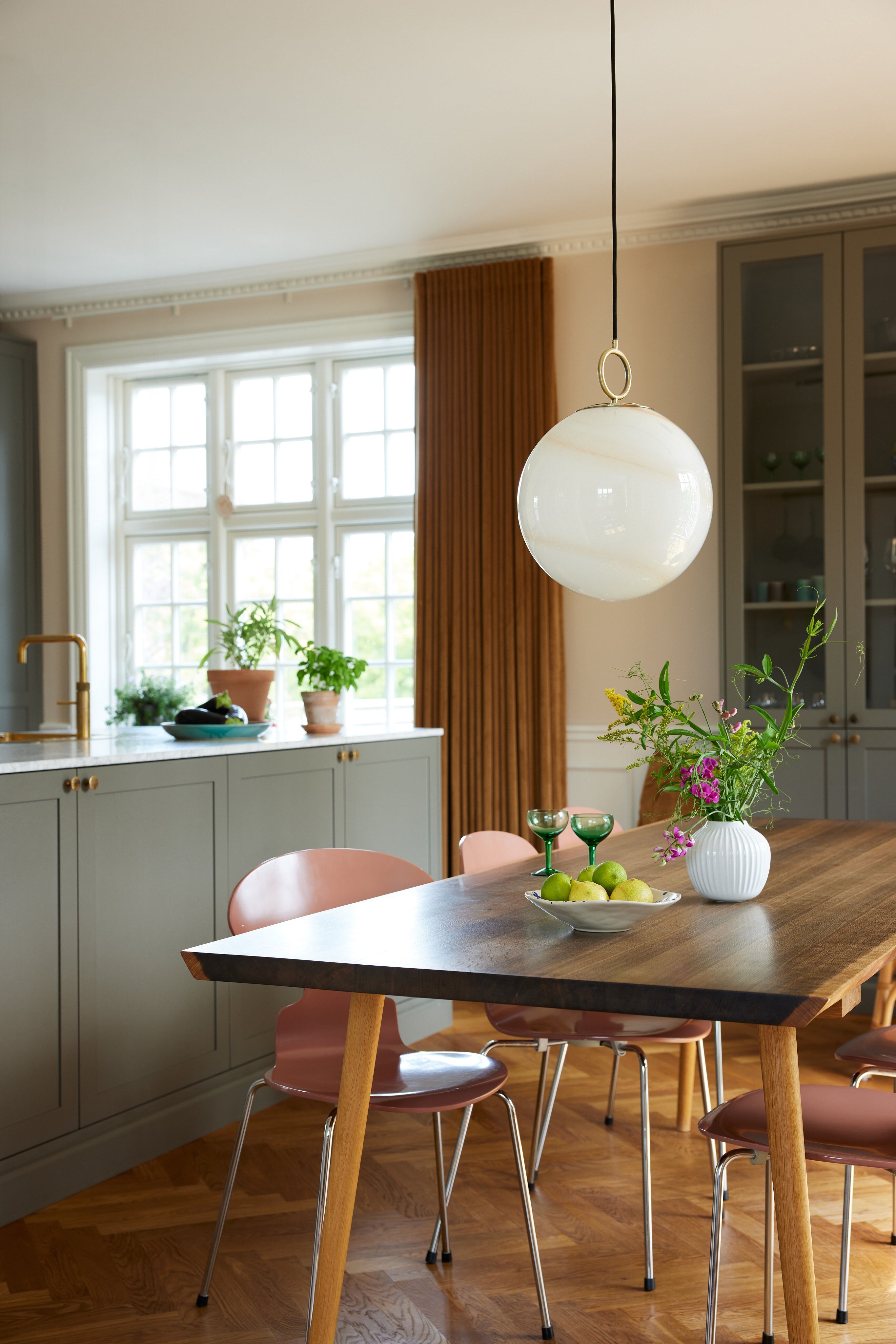 Stockholm Pendel Ø30 Marble Brown billede 4