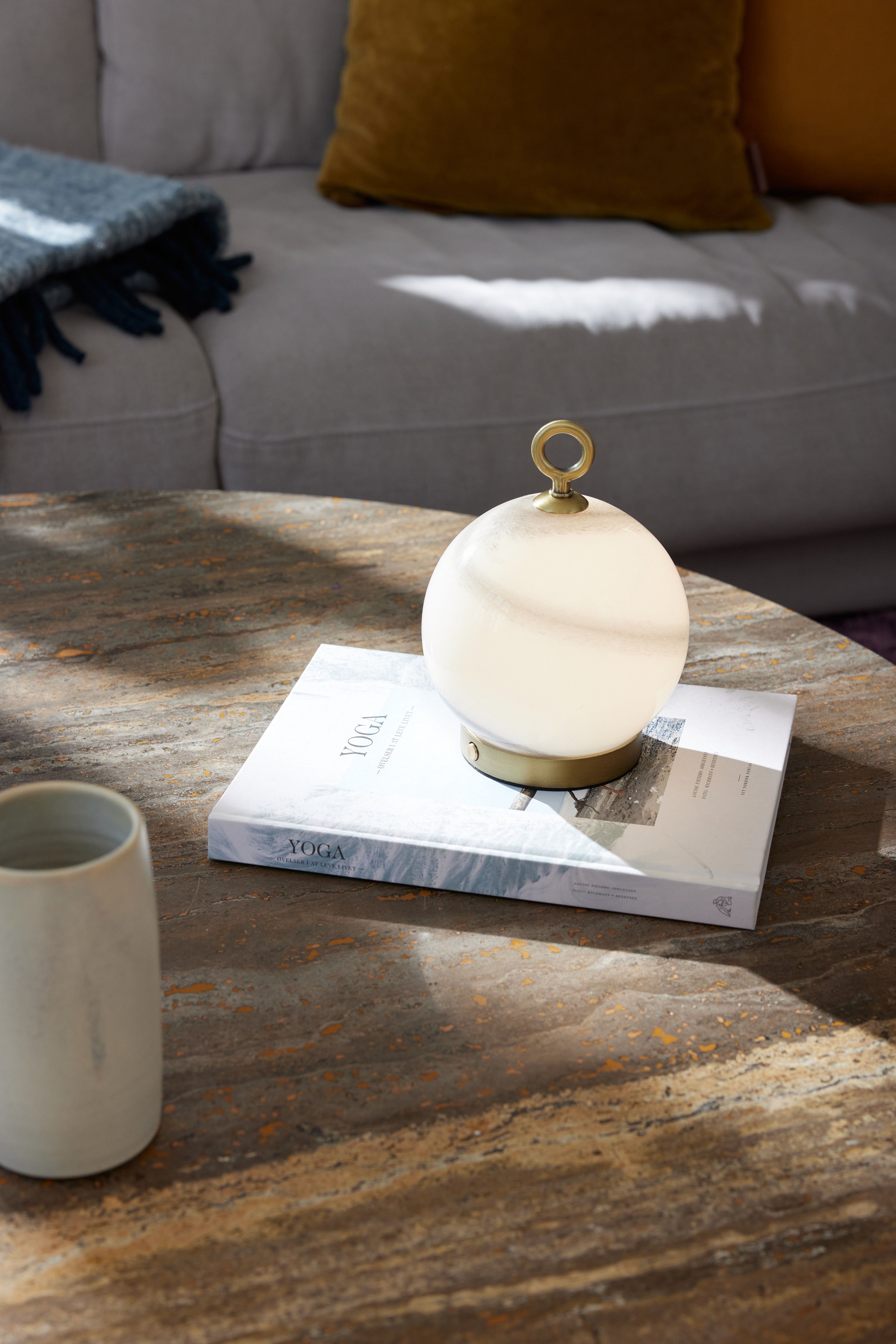 Stockholm Portable LED-bordlampe Ø15 Grå billede 4